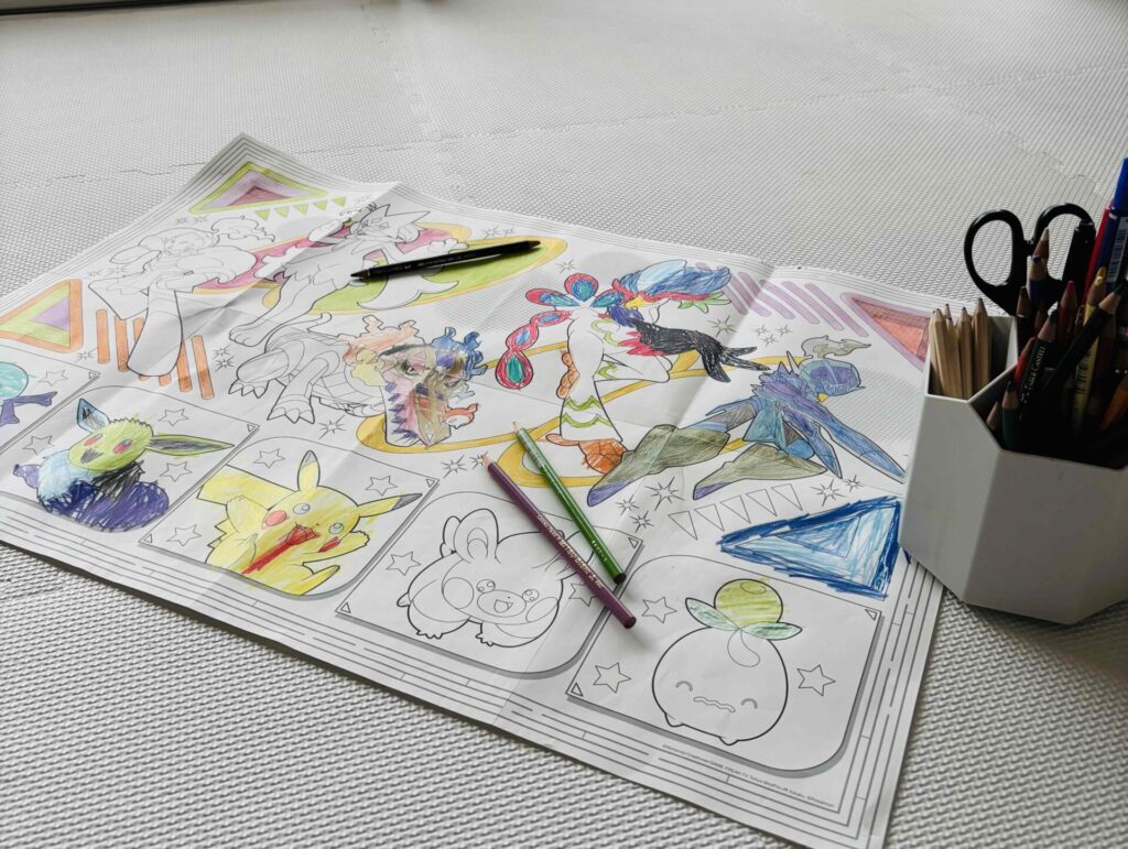 ポケモンの塗り絵