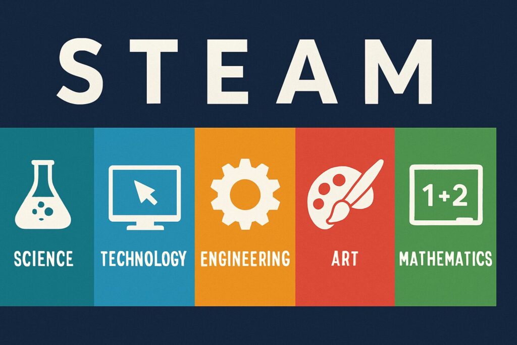 steam教育を表現したイラスト