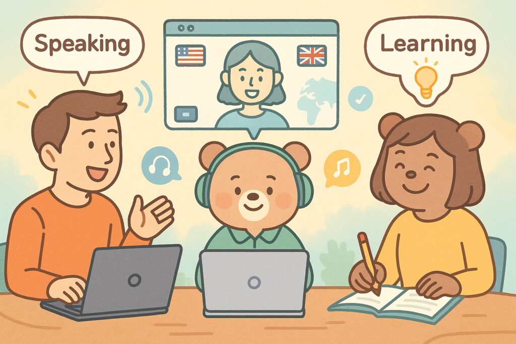 Camblyグループレッスンで 「話す・聴く・学ぶ」が同時にできる
