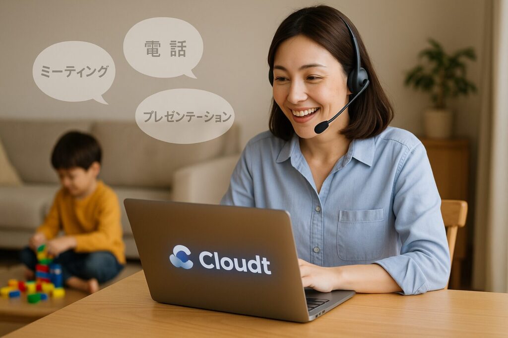 ワーママがクラウティでビジネス英会話のロールプレイ中