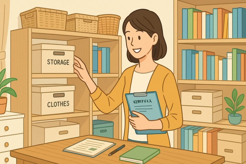 整理収納アドバイザーとして活躍する女性